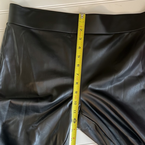 LOFT Nwt Faux leather leggings black size L - Picture 6 of 8